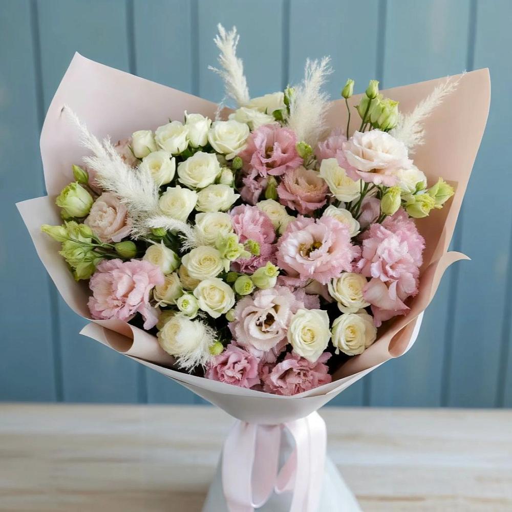 Букет цветов из: Альстромерии и Розы в Поречье Рузского района