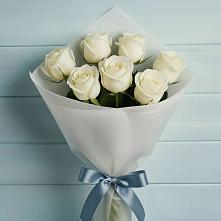 Букет 7 Белых роз Эдлесс Лав #REPLACE_PRED# Поречье Рузского района
