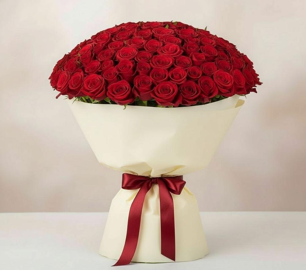 Букет 101 Красная роза Милано в Поречье Рузского района