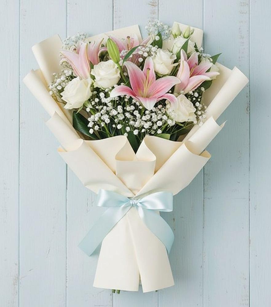 Букет цветов из: Лилии в Поречье Рузского района