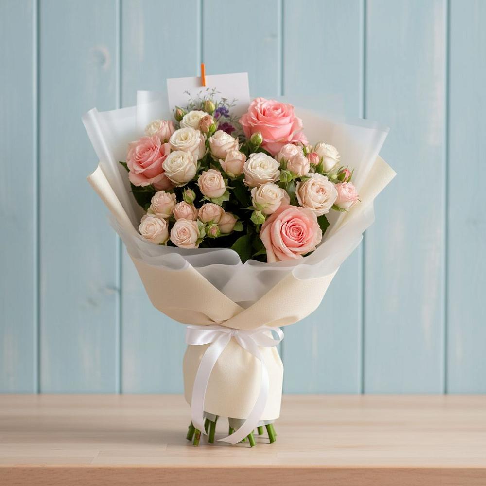 Букет цветов из: Розы в Поречье Рузского района