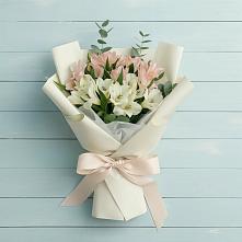 Букет цветов из:  Альстромерии #REPLACE_PRED# Поречье Рузского района