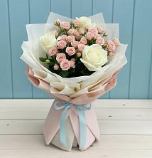 Букет цветов из:  Розы в Поречье Рузского района