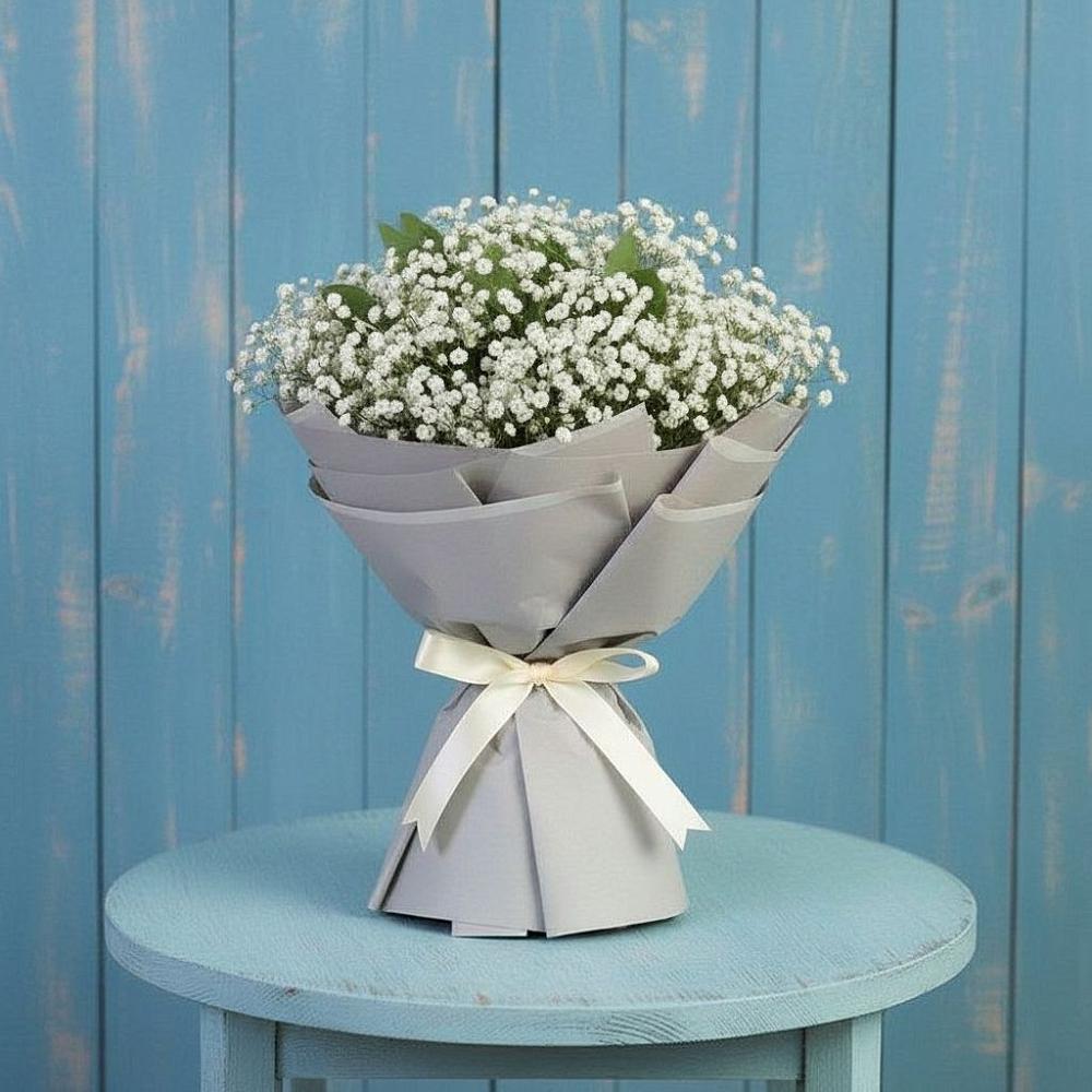 Букет цветов из: Гипсофила в Поречье Рузского района