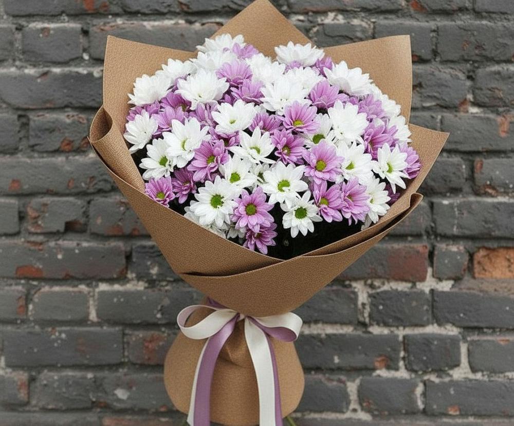 Букет цветов из: Хризантемы в Поречье Рузского района