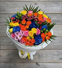 Букет цветов из:  Розы и Хризантемы #REPLACE_PRED# Поречье Рузского района