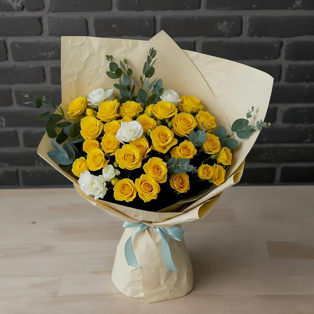 Букет цветов из: Розы в Поречье Рузского района