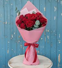 Букет цветов из:  Розы в Поречье Рузского района