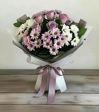 Букет цветов из:  Хризантемы и Розы в Поречье Рузского района