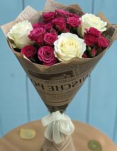 Букет цветов из:  Розы в Поречье Рузского района