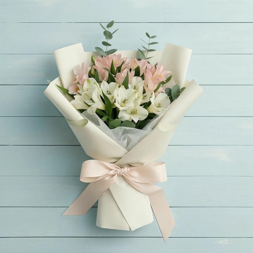 Букет цветов из: Альстромерии в Поречье Рузского района