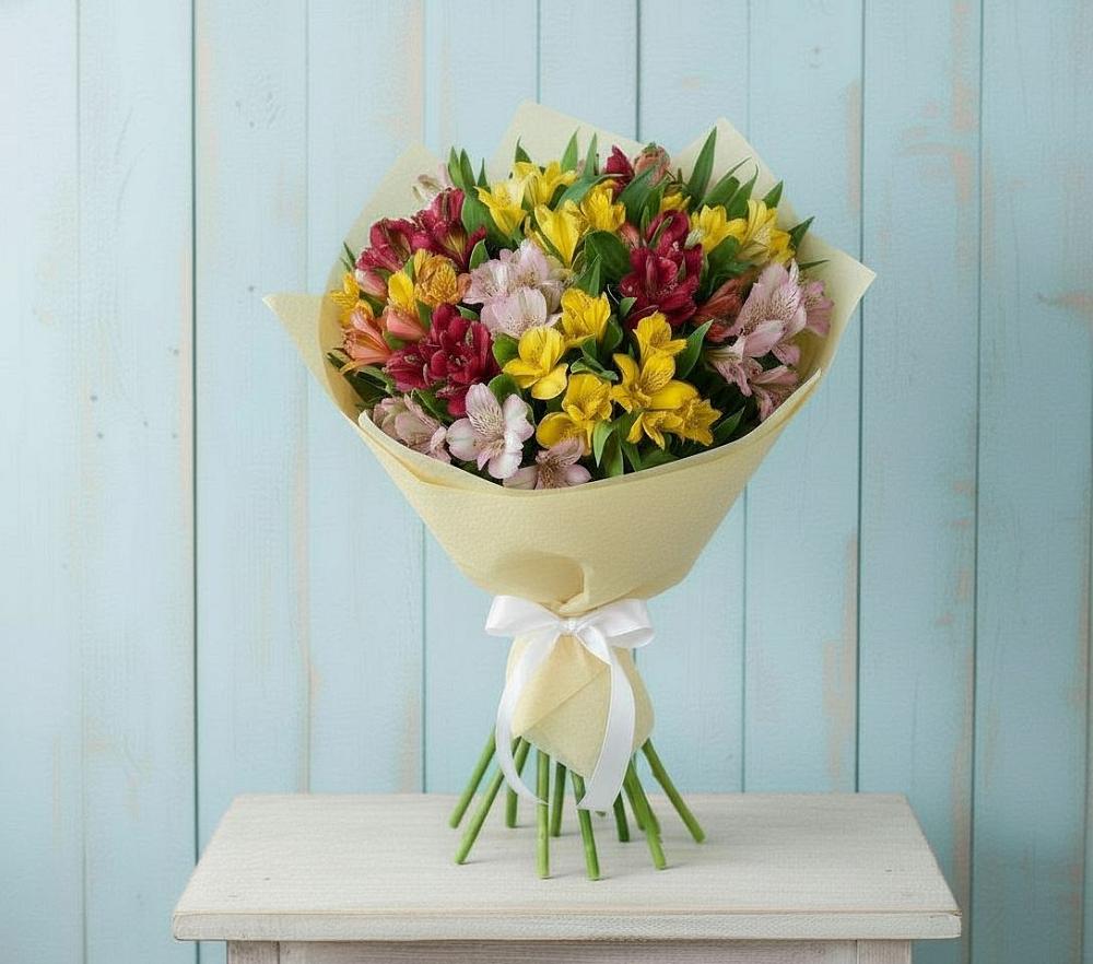 Букет цветов из: Альстромерии в Поречье Рузского района