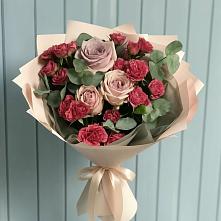 Букет цветов из:  Гвоздики и Розы #REPLACE_PRED# Поречье Рузского района