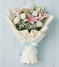 Букет цветов из:  Лилии в Поречье Рузского района