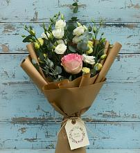 Букет цветов из:  Розы и Лизиантусы #REPLACE_PRED# Поречье Рузского района